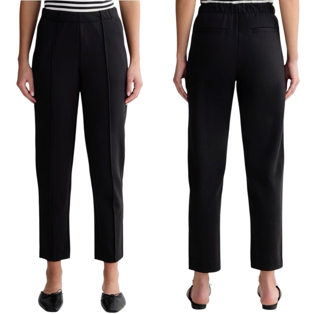 Everlane Women's The Dream Pant Straight Leg Pull-On Black M Office Minimalist
